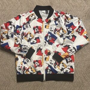 Disney Mickey Mouse Patterned bomber Jacket size M